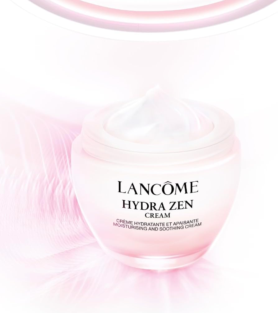 Lancôme Hydra Zen Moisturiser, Up to 72H Hydrating and Soothing Face Cream for Sensitive Skin with Centifolia Rose Extract, Hyaluronic Acid and Bisabolol, Luminous Finish (Full Size or Giftset)